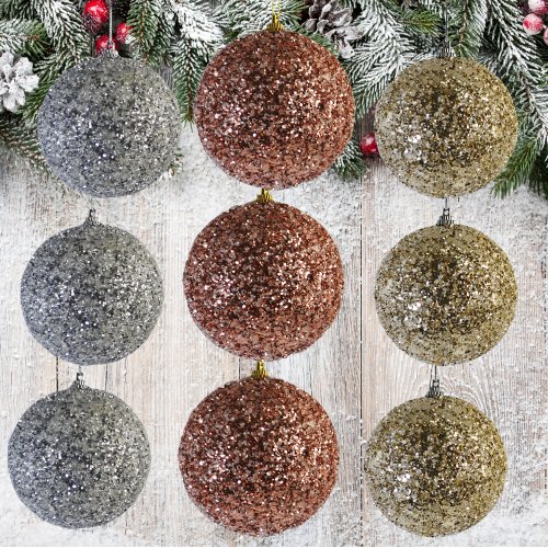 Набор ёлочных игрушек AZ2024-254 набор 3 штуки  JS24023 (98)