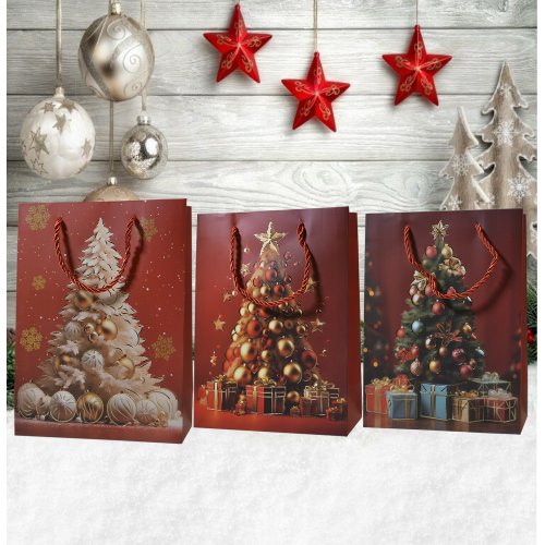 Пакет Новогодний AZ2025-216 18*24*8.5см  (240)