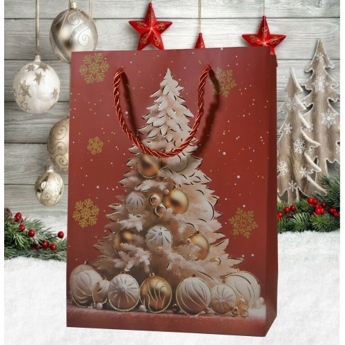 Пакет Новогодний AZ2025-216 18*24*8.5см  (240)