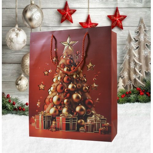 Пакет Новогодний AZ2025-217 26*32*10см  (240)