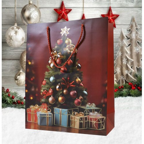 Пакет Новогодний AZ2025-217 26*32*10см  (240)