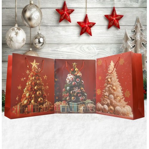 Пакет Новогодний AZ2025-218 31*40*12см  (180)