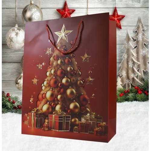 Пакет Новогодний AZ2025-218 31*40*12см  (180)