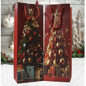 Пакет Новогодний AZ2025-219 12*35*9см  (720)