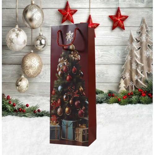 Пакет Новогодний AZ2025-219 12*35*9см  (720)