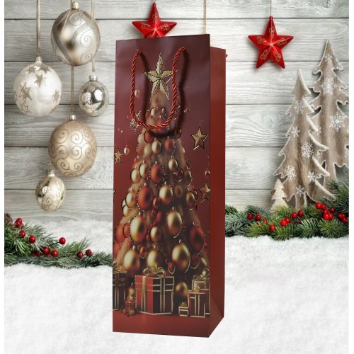 Пакет Новогодний AZ2025-219 12*35*9см  (720)