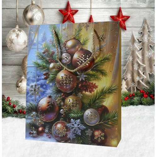 Пакет Новогодний AZ2025-230  26*32*10см  (240)