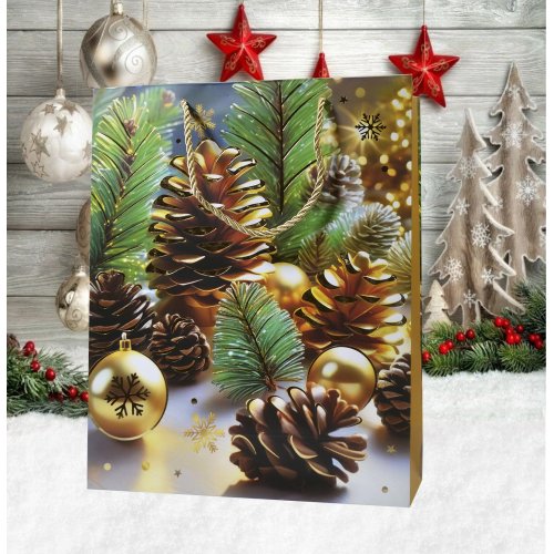 Пакет Новогодний AZ2025-230  26*32*10см  (240)