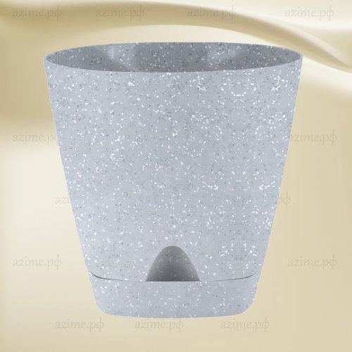 Горшок для цветов ПМ IG629910025 Amsterdam 1,35 л, 14 см, светлый камень 445341 (10)