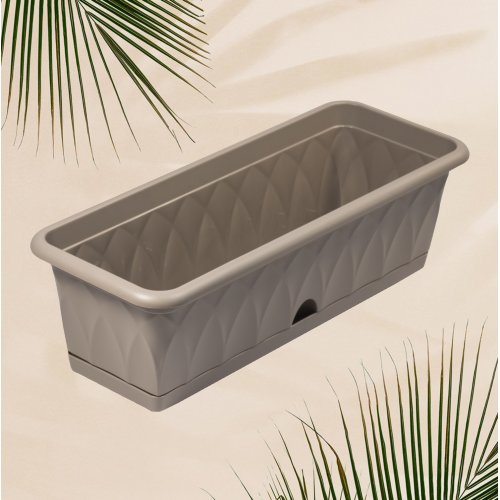 Ящик д/растений ПМ С173-03-СЕР''Сиена''58см (5)