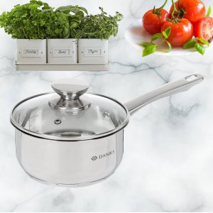 Ковш нерж Оптима GS-01201-16SP 1.5л  крышка стекло, металл ручка 355260(6)