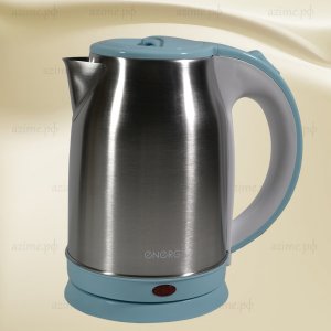 Чайник 007367 ENERGY E-202 1,8 л, диск стальной бело-голубой (12)