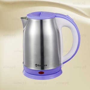 Чайник SA-2147P  1,8л 1800Вт, нерж., дисковый нагрев.элемент, серебристо-фиолетовый (1)