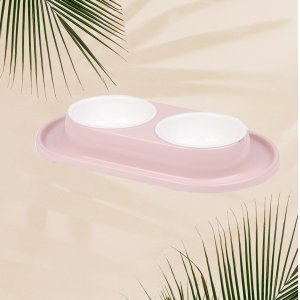 Миска ПМ М8610 д/животных Лекси двойная на подставке 0.3л (9)