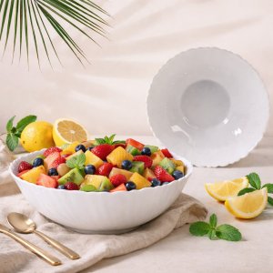 Салатник AZ2025-410 HBTW80  белый 600мл ;h7*21см (48)