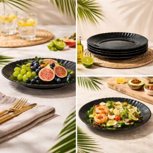 Тарелка AZ2025-418 BHBTP95 чёрная (36)