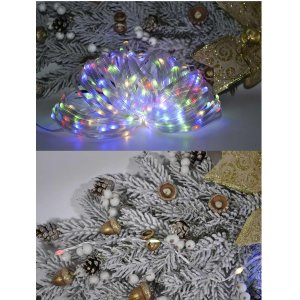 Гирлянда уличная LED AZ2021-796 40м 300л Капля цветная пр.прозрачный  (36)