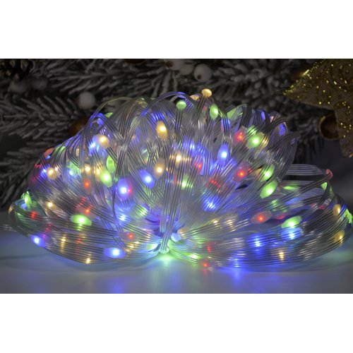 Гирлянда уличная LED AZ2021-796 40м 300л Капля цветная пр.прозрачный  (36)