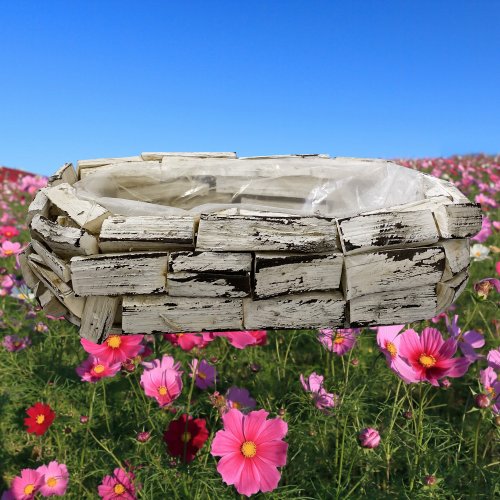 Кашпо для цветов интер.AZ2023-982 овальное среднее (24)