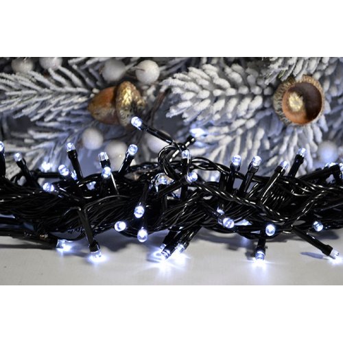 Гирлянда LED AZ-1101 10м  белый пр.чёрн.(100)
