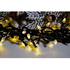 Гирлянда LED AZ-1277 7м Свечи 100л тёп.пр.чёр(100)