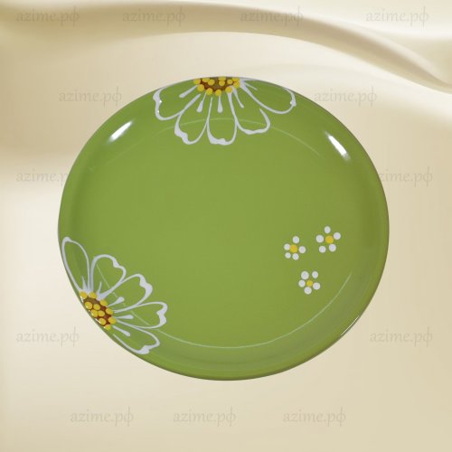 Тарелка десертная Ромашка зеленая (Р.Зел.) 1сорт d205мм (12)