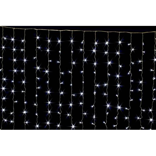 Гирлянда LED AZ2019-1232 штора 144л 1,5*1,5м цв.белый (50)