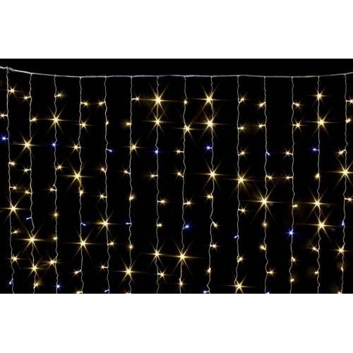 Гирлянда LED AZ2019-1233 штора 144л 1,5*1,5м цв.тёп. (50)