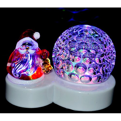 Светодиодный шар диско AZ2019-1010 LED снеговик,Дед Мороз (30)