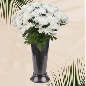 Ваза под/срезку ПМ М6433 чёрный 200*425 (12)