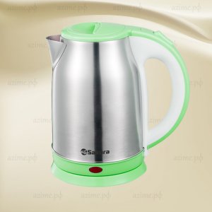 Чайник SA-2147G  1,8л 1800Вт, нерж., дисковый нагрев.элемент, серебристо-зеленый (1) 