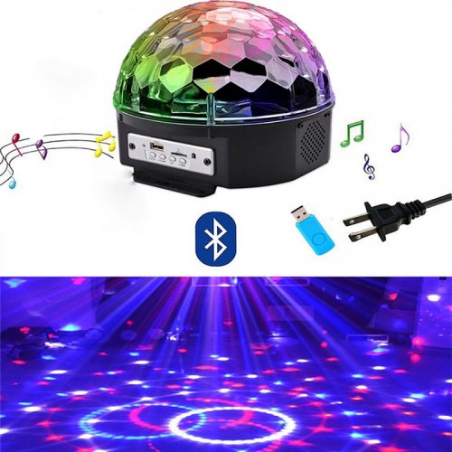 Шар Диско LED AZ-1029 MP3  USB пульт,флешка (18)