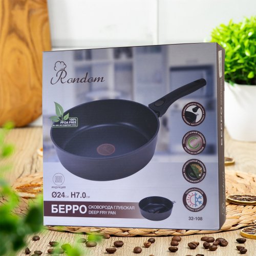 Сковорода 32-108 d24*h7см глубокая с/р  (6)