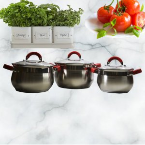 Набор кастрюль 3пр. VL-811 3.9л-?20см, 2.9л-?18см и 2.1л-?16см(4)