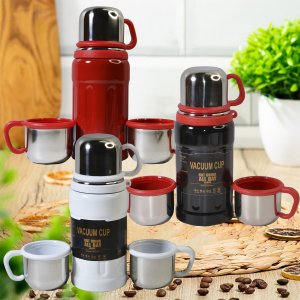 Термос подарочный AZ2025-359 600мл с кружками  (30)