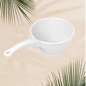Ковш ПМ С877БЕЛ  2.0л круглый белый (16)