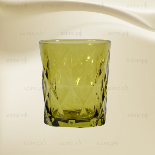 Набор стаканов AZ2023-1721 низкие  6шт.330 мл тёмно зелёный (8)