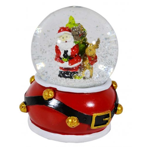Фигурка декоративная AZ2021-401 Дед Мороз в стеклянном шаре муз.(24)