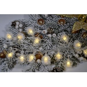 Гирлянда LED AZ2021-864 5м 20л Снежинка цв.тёплый пр.проз.(100)
