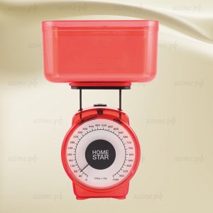 Весы кухонные механические 002795 HOMESTAR HS-3004М, 1 кг, цвет красный (20)