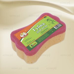 Губка д/тела MPU0793''Умничка''бантик (20)