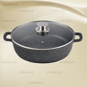 Сковорода-сотейник KL-4001-24 d24см с мраморным покрытием 3,0л (6)