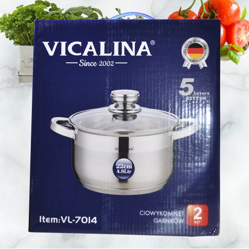 Кастрюля VL-7014 4.8л  d22см (6)