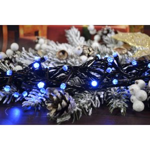 Гирлянда LED AZ2022-164 5м 100л пр.чёрный цв.синий (100)