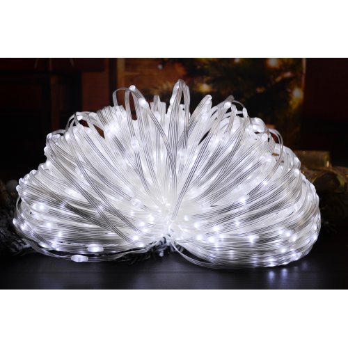 Гирлянда уличная LED AZ2022-234 100м 800л Капля пр.прозрачный цв.белый (20)
