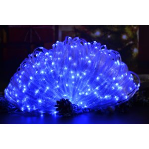 Гирлянда уличная LED AZ2022-235 100м 800л Капля пр.прозрачный цв.синий (20)