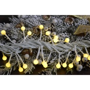 Гирлянда LED AZ2022-249 Шарики 6м 70л пр.белый цв.тёплый (60)