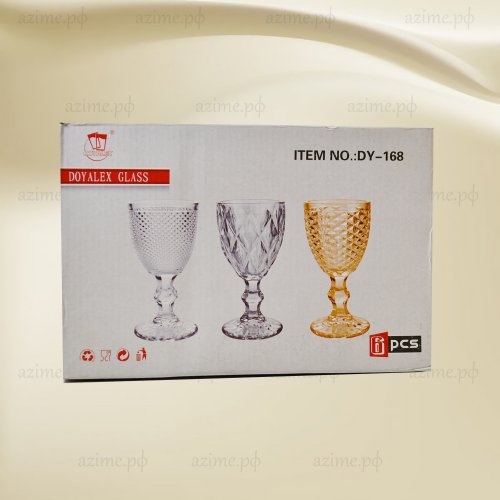 Набор фужеров AZ2023-1718 6шт.Розовый  (8)