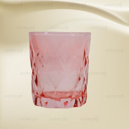 Набор стаканов AZ2023-1722 низкие  6шт.330 мл Розовый (8)