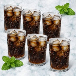 Набор стаканов  AZ2025-327  1307ETV 6шт. 200мл (12)